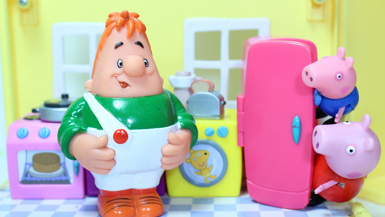Свинка Пеппа. Мультик из игрушек. ТАИНСТВЕННЫЙ ГОСТЬ в