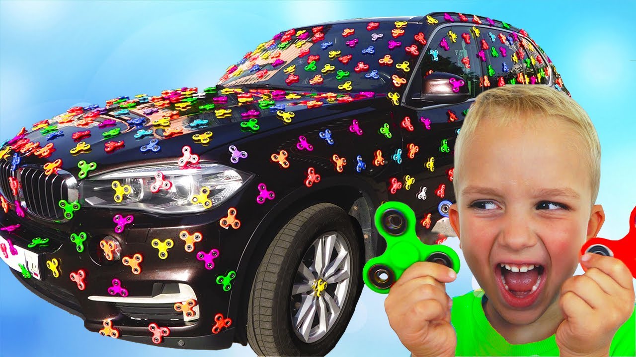 Little kid auto tune rap fidget spinners