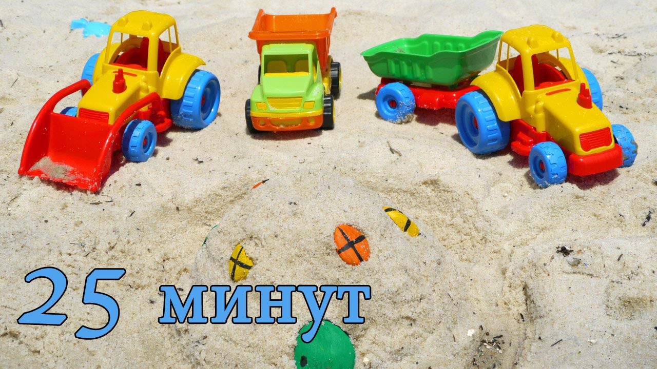 Letnie-video-dlya-detej.-Igrushechnye-mashinki.-Igry-s-peskom.-Kapuki-Kanuki-vse-serii-podryad