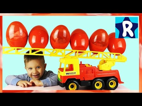 Ogromnye-YAjtsa-SYURPRIZ-na-Mashinke-Giant-Eggs-Surprise-Toys-on-Car