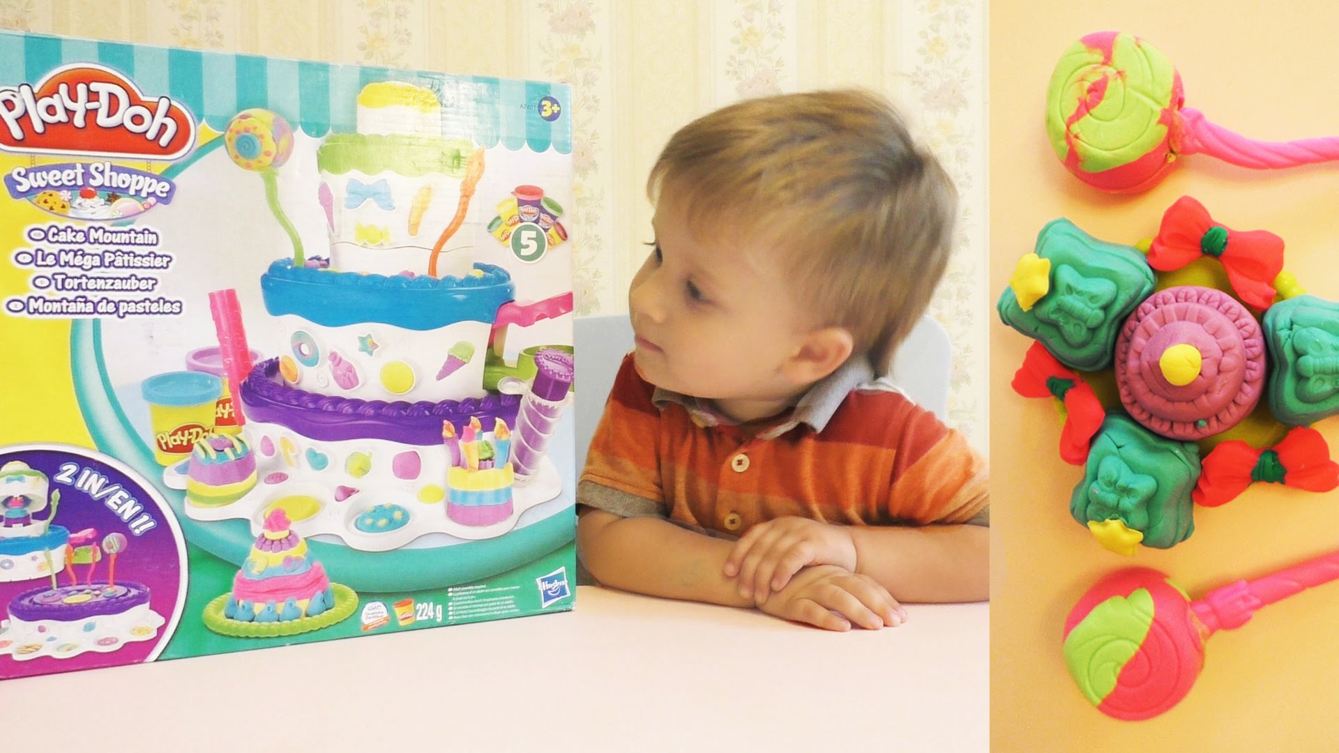 Plej-Do-Tort-gotovim-keksy-i-konfety-iz-plastilina-Play-Doh-Cake