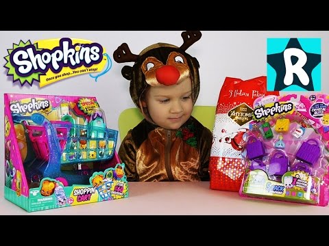 SHOPKINS-Telezhka-dlya-Pokupok-i-Pyaterka-SHopkins-Kostyum-OLENYA-Shopkins-Playset-Seson-3-Toy