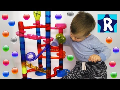 SHariki-Marbls-KONSTRUKTOR-Raspakovka-Marble-Race-Slide-Marble-Run-unboxing-toys-review-Roma-Show