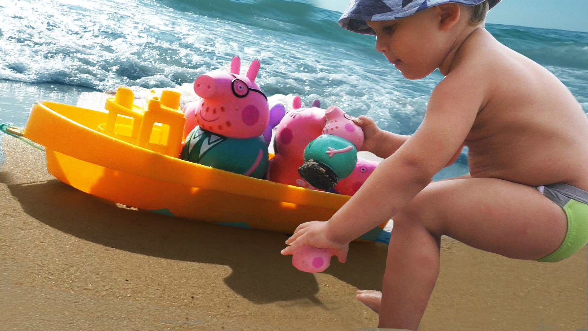 SVINKA-PEPPA-korabl-Igraem-s-Peppoj-i-druzyami-na-more-Peppa-Pig-Sun-Sea-and-Snow