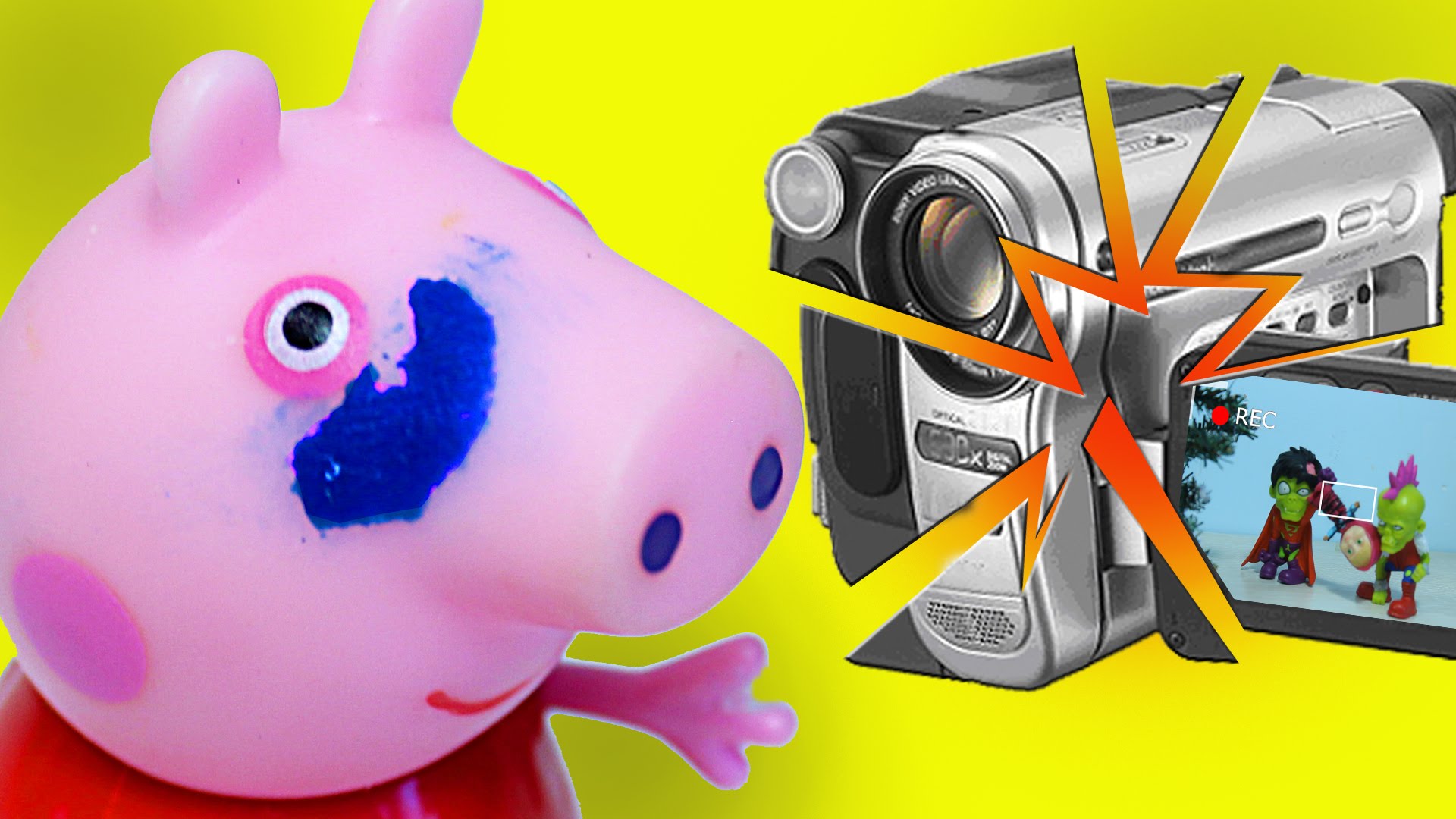 Svinka-Peppa-Multfilm-Svinke-Peppe-NABILI-SINYAK-pod-glazom-i-RAZBILI-videokameru-peppa-pig