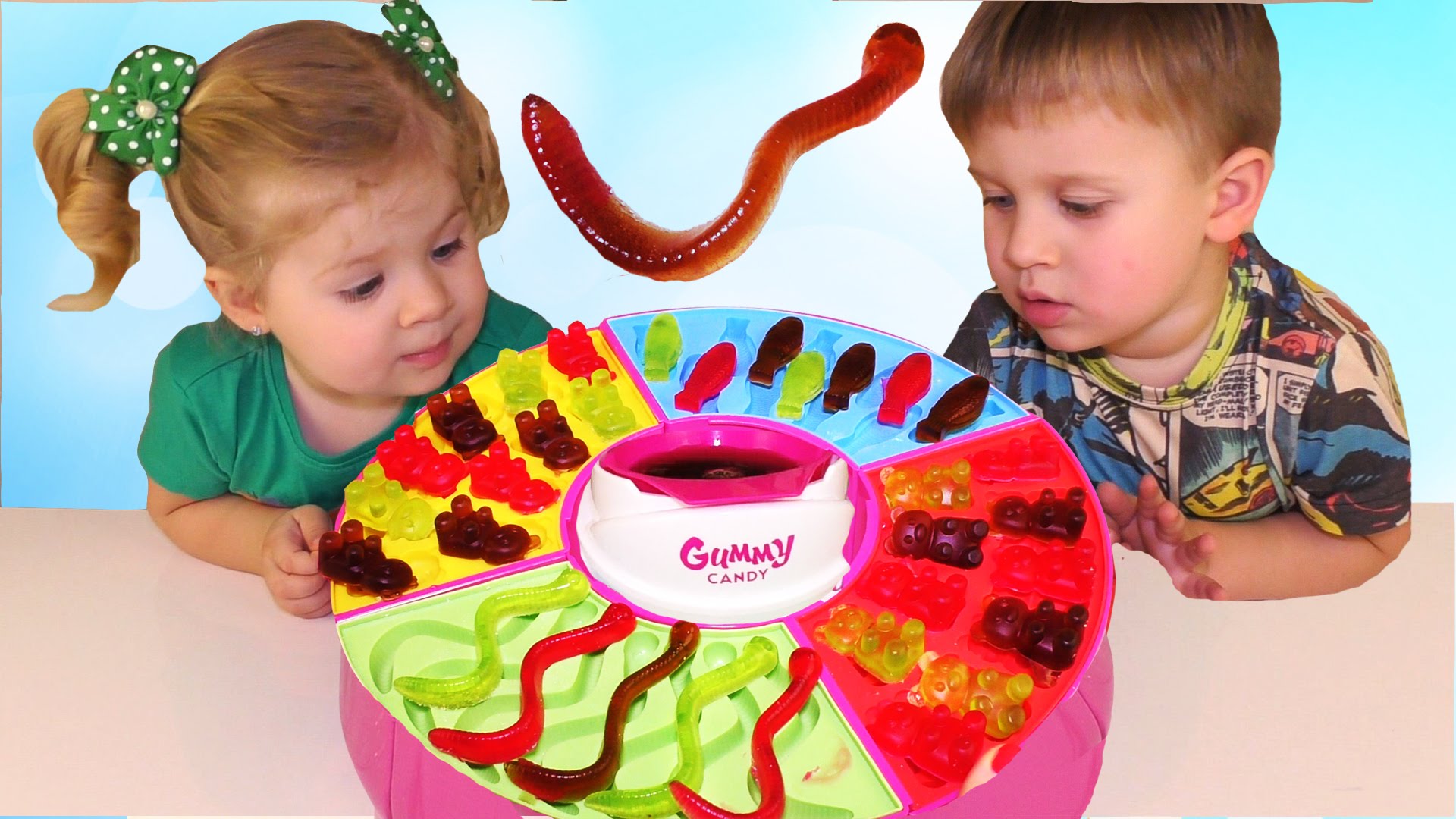 ZHelejnye-KONFETY-Kak-Sdelat-Mishki-CHervyaki-i-Rybki-Gummy-Bears-worms-and-fish-unboxing-new-MAKER