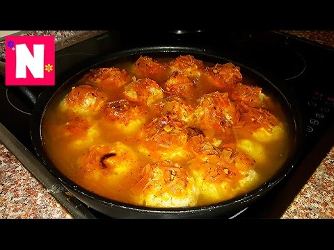 Tefteli-v-tomatnom-sousom-retsept-Vlog-Meatballs-in-tomato-sauce-recipe
