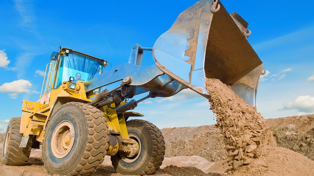 Gruzovye-Mashiny-dlya-detej.-Mashina-Slon.-Pogruzchik.-Traktor.-Grejder.-Katok.-Tehnika-dlya-detej