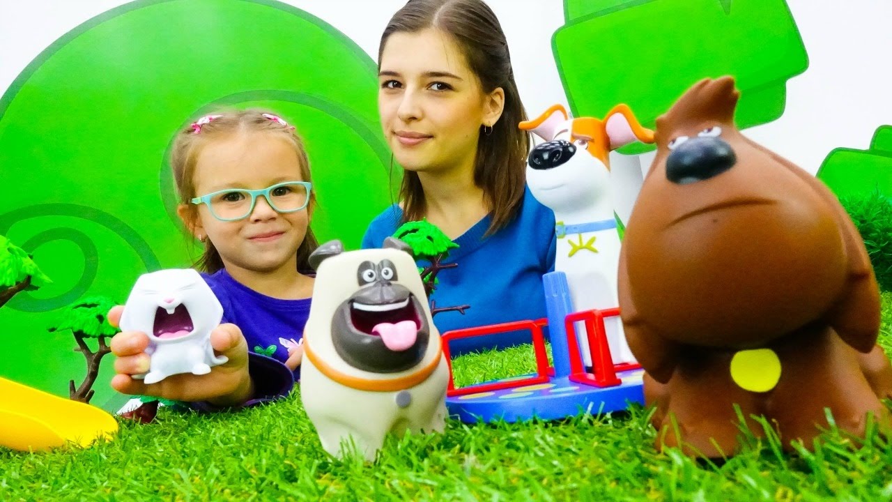 Detskie-igrushki-park-attraktsionov-i-multfilm-tajnaya-zhizn-domashnih-zhivotnyh-2016.-Video-yutyub
