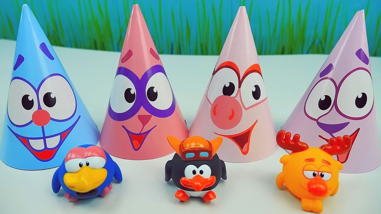 SMESHARIKI-i-konfetnaya-mashina-Pina-Multfilm-s-igrushkami-Krolik-YOzhik-Nyusha-Barash-Karych-Losyash-Pin