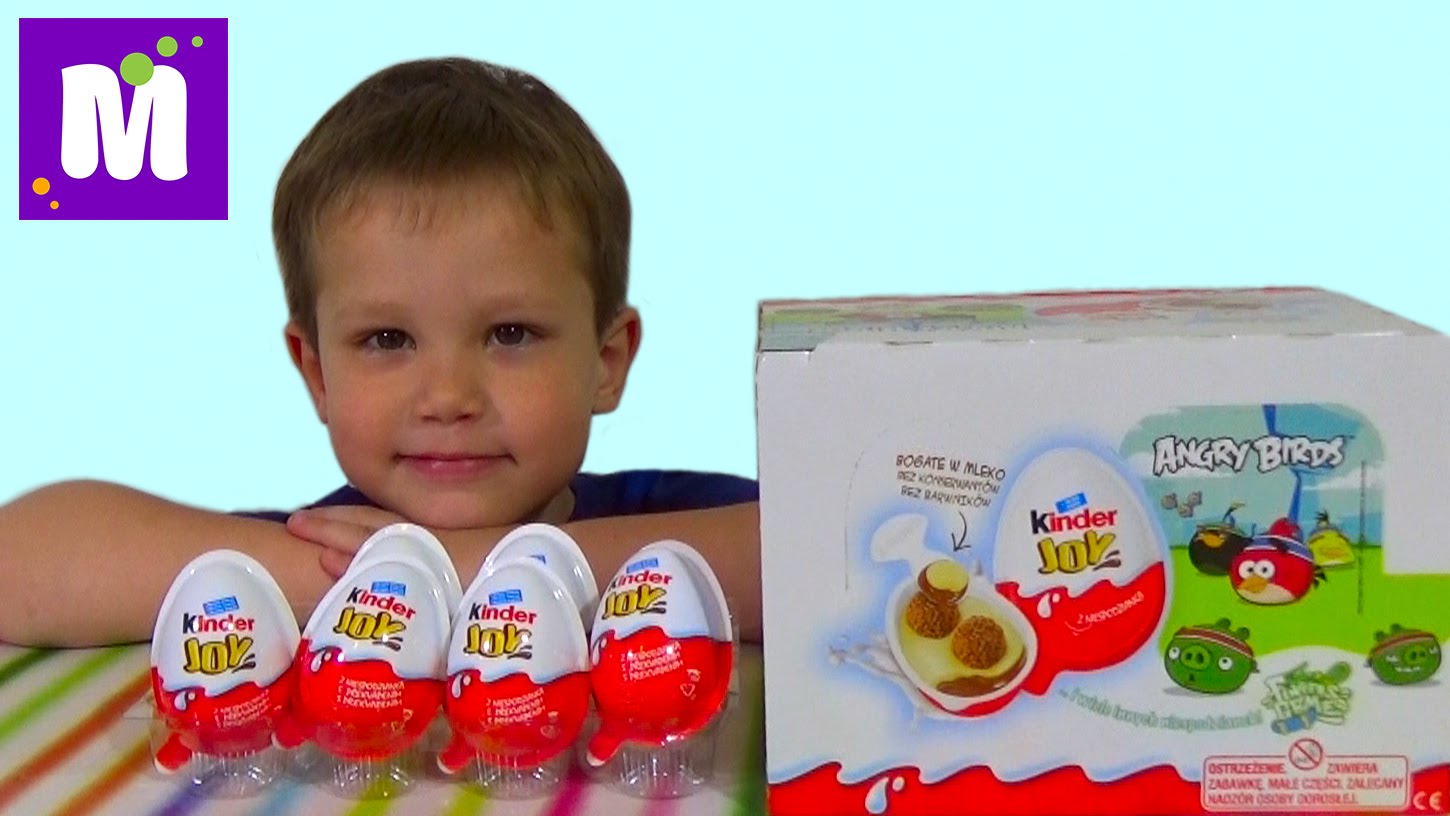 Angri-berds-Kinder-Dzhoj-igrushki-raspakovka-Angry-Birds-Kinder-Joy-toys