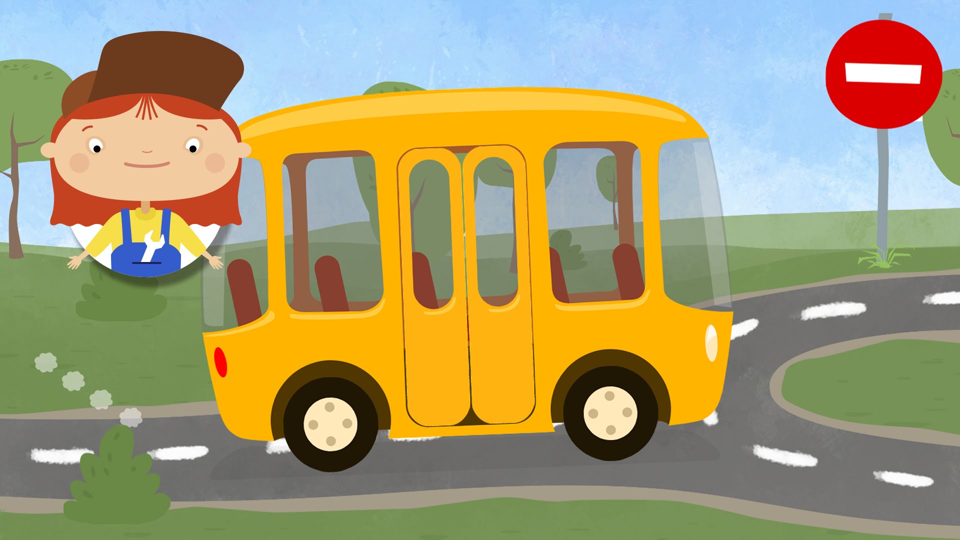 Doktor-Mashinkova-Avtobus-i-dorozhnyj-znak-Vezd-zapreshhen