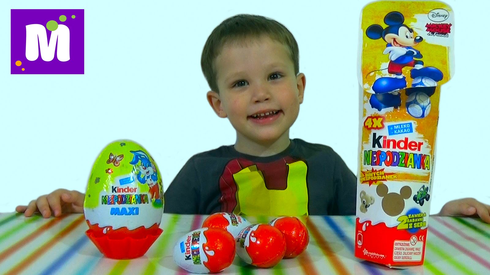 Minony-Miki-Maus-Kinder-syurpriz-igrushki-raspakovka-Kinder-Minions-Mickey-Mouse-surprise-eggs-toys