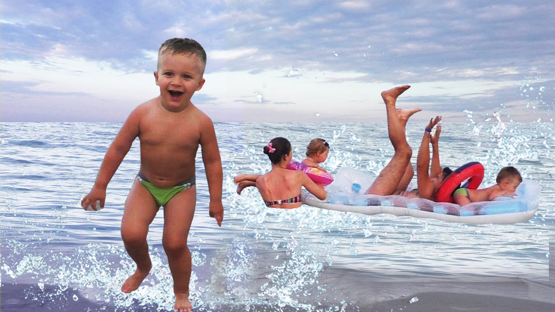 Plavaem-na-naduvnom-Matrase-vsej-semej-Ochen-veselo-i-prikolno