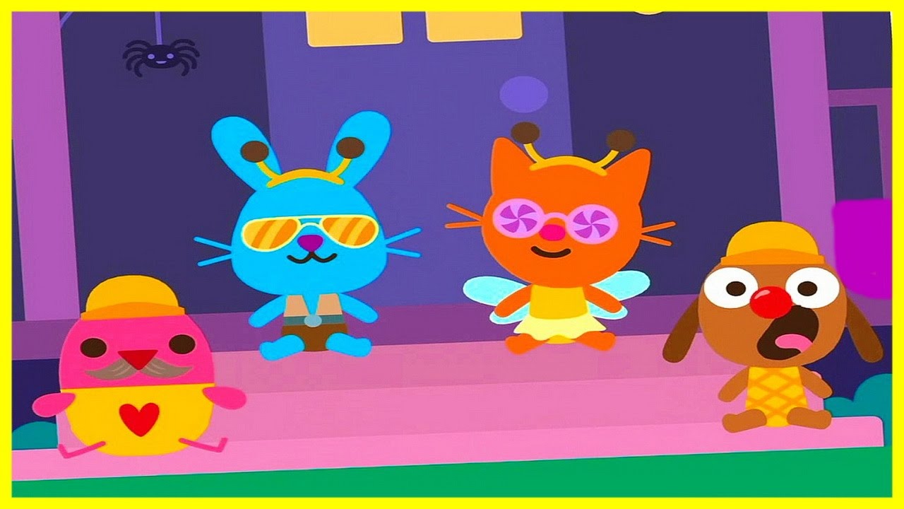 Sago-Mini-naryazhayutsya-v-smeshnye-naryady-dlya-prazdnika-Sobachka-Harvi-Krolik-Dzhek-Ptichka-Robin-i-kosh