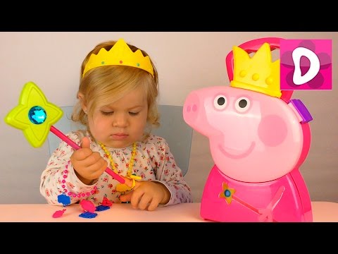 Svinka-Peppa-Printsessa.-Kejs.-Primeryaem-ukrasheniya.-Peppa-Pig-Princess-Case-unboxing