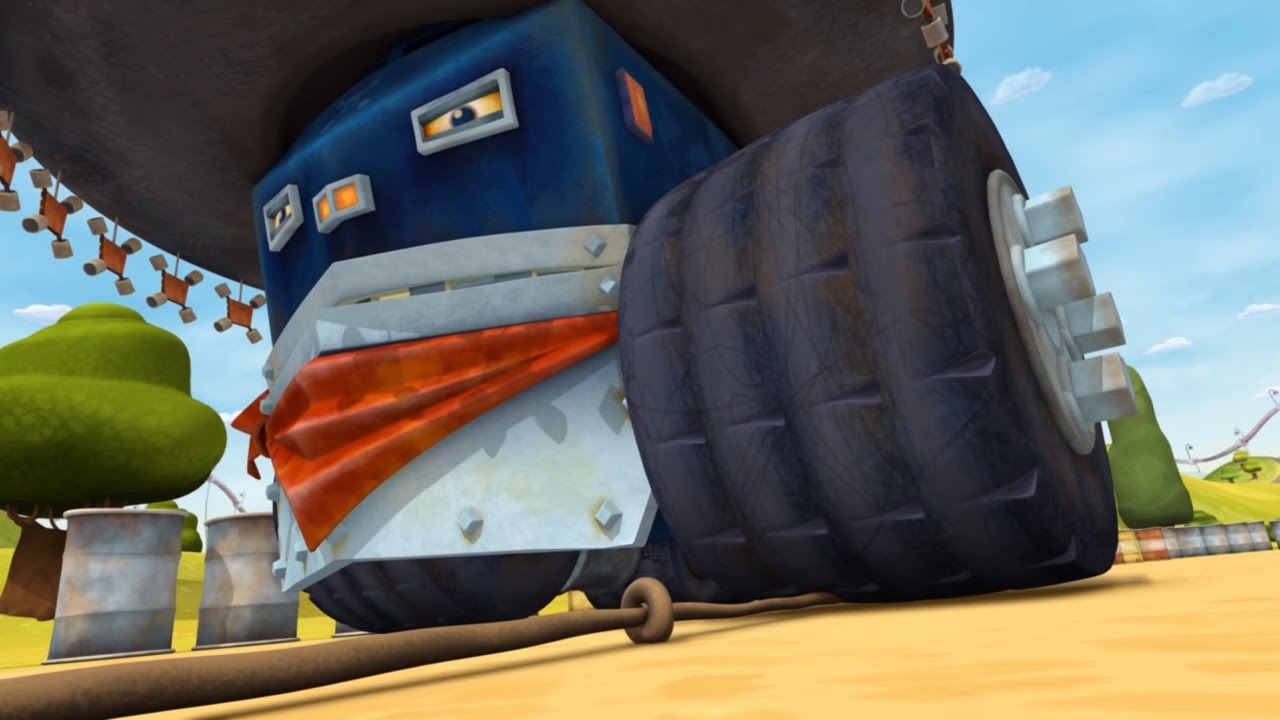 TRAKTAUN-Rodeo-v-Traktaune-Kovboi-mashinki-Multfilm-pro-gruzoviki