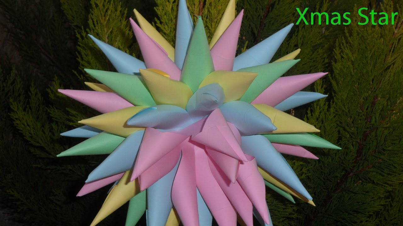 Kak-sdelat-iz-bumagi-Novogodnee-ukrashenie-iz-bumagi-Christmas-Star