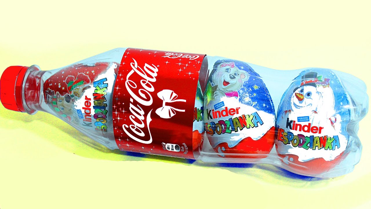 NEOBYCHNAYA-BUTYLKA-KOKA-KOLY-s-Kinder-Syurprizami-vnutri-Igrushki-dlya-detej