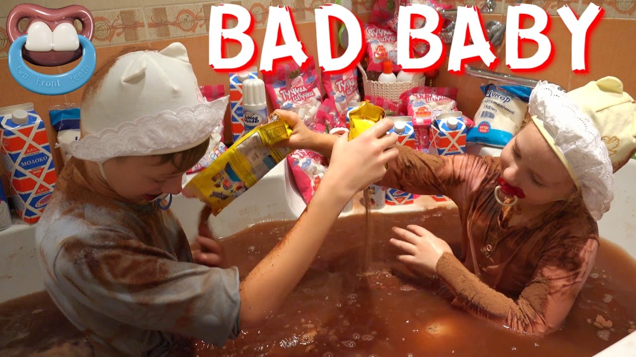 Bad-Baby-Dolls-YAroslav-i-Anyuta-Prevratilis-v-mladentsev-Perevorot-v-vannoj-Detskie-shalosti