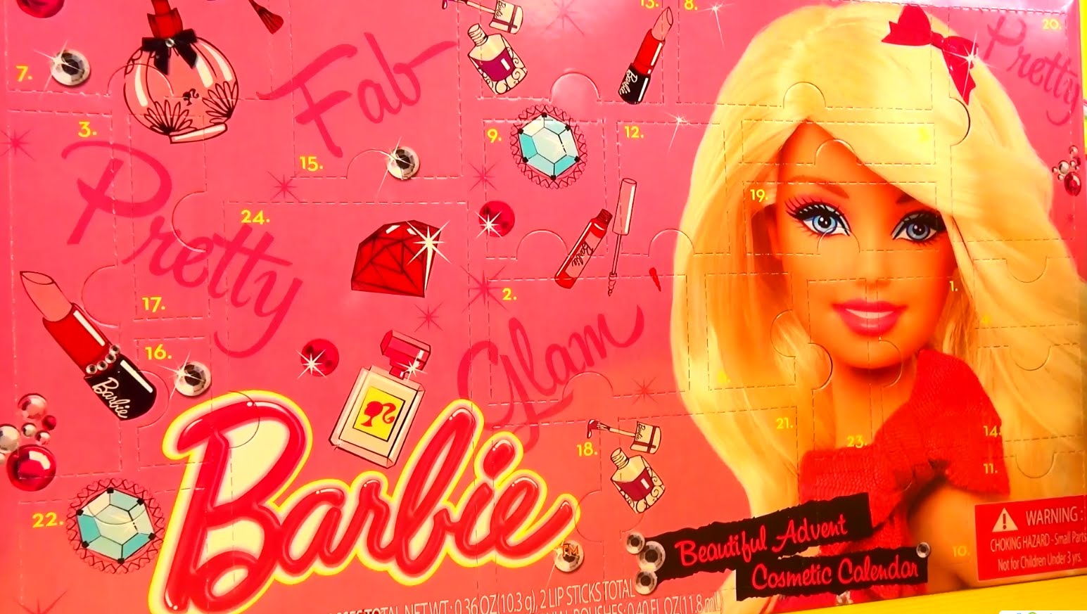 Barbi-kosmetika-syurpriz-kalendar-Otkryvaem-igrushki-Barbie-surprise-box