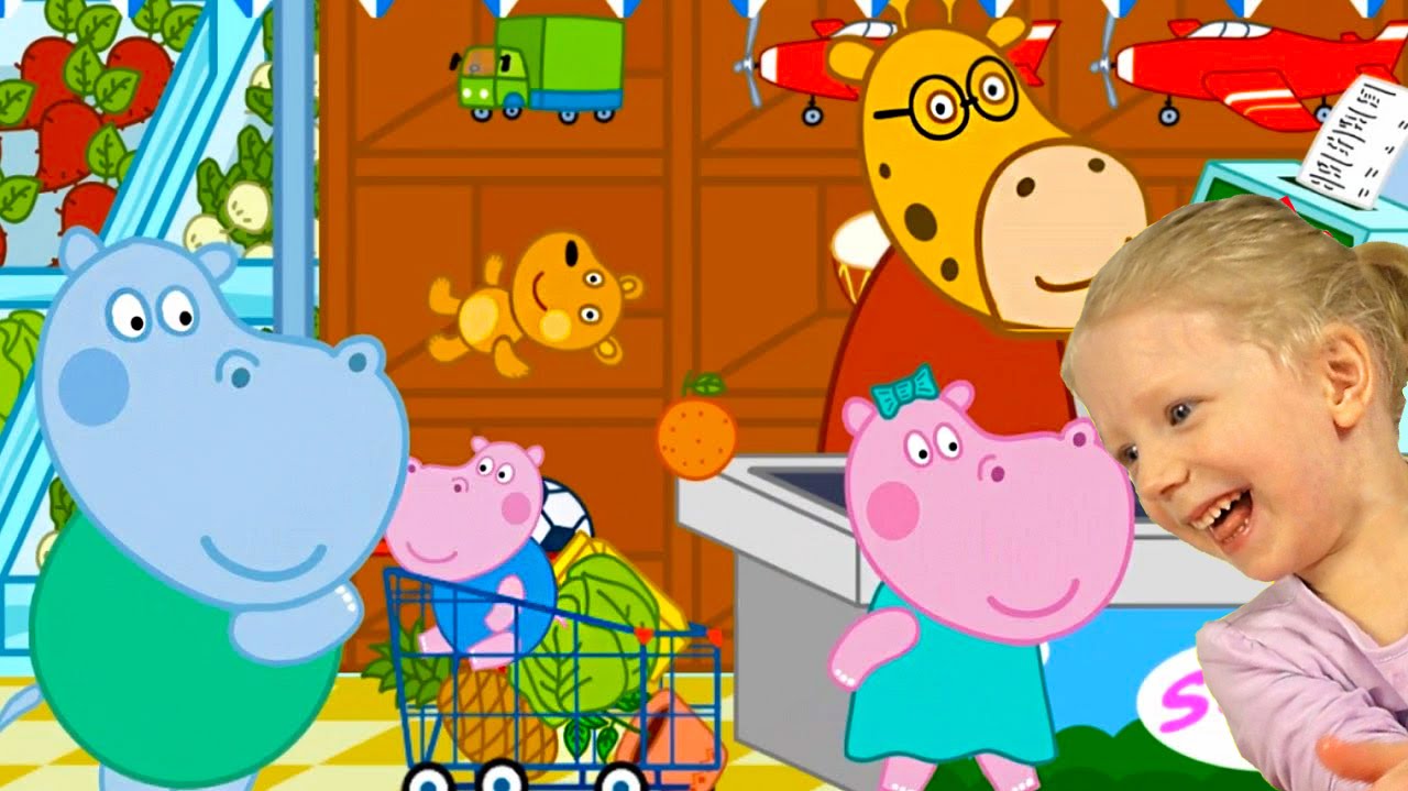 Begemotik-Hippo-v-Supermarkete-Detskaya-mult-igra-pro-pokupki