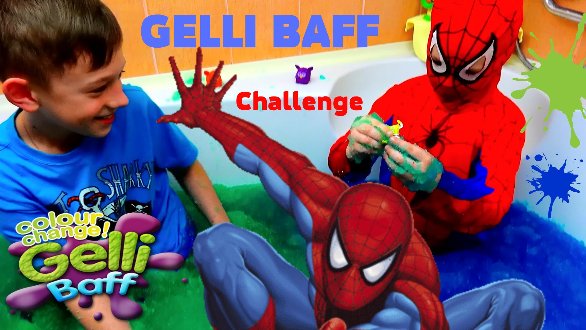 CHellendzh-ZHelejnaya-vannaya-CHelovek-pauk-i-YAroslav-ishhut-syurprizy-v-raznotsvetnom-snegu-Dzhelli-Baf