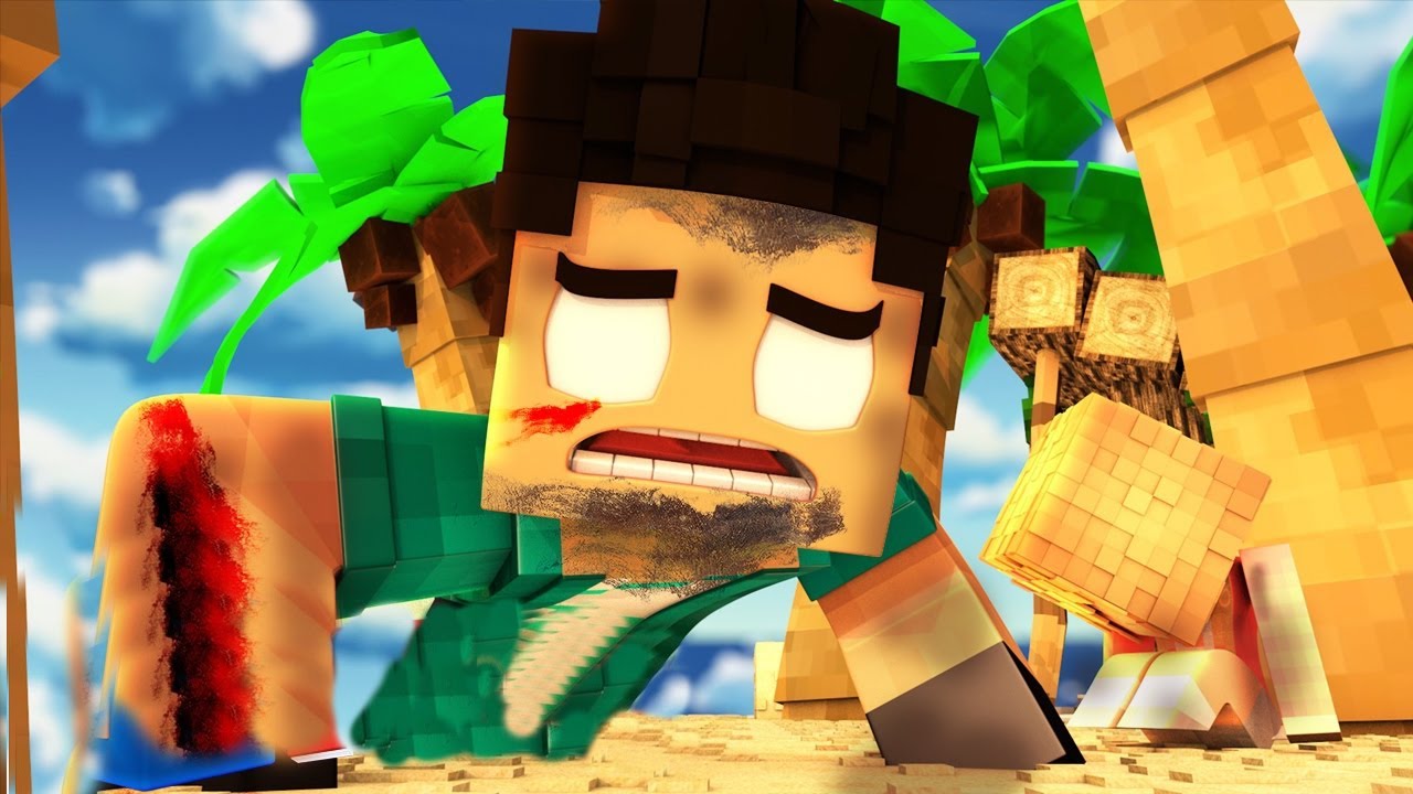 DETI-I-DEVUSHKA-VYZHIVAYUT-NA-OSTROVE-MAJNKRAFT-VYZHIVANIE-S-MODAMI-MINECRAFT-LETSPLEJ-VIDEO-DLYA-DETEJ