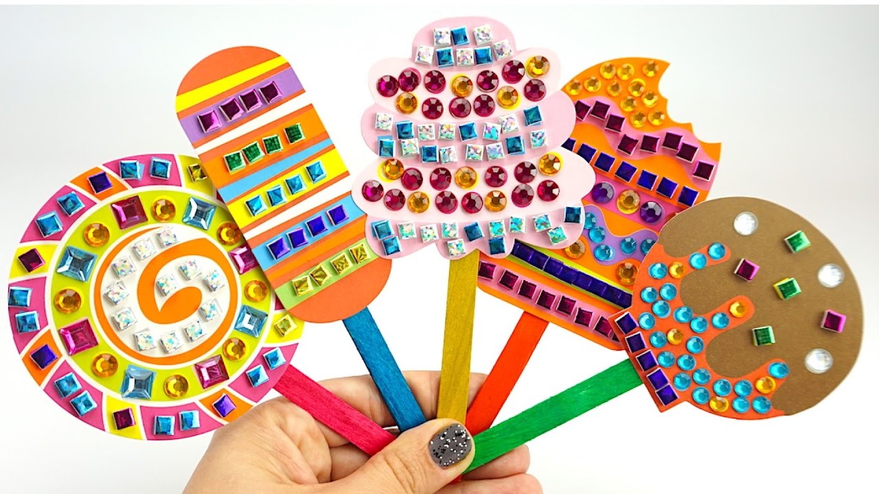 Detskii-nabor-Pops-Craft.-Ukrashaem-morozhenoe-strazami-i-naklei-kami.-Igrushkin-TV