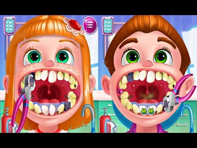 Igraem-v-doktorov-lechim-zuby-Milana-i-papa-stomotolog-prilozheniya-na-android-Play-doctor-treat-teeth