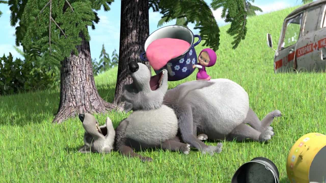 Masha-i-Medved-Masha-kasha-Masha-zakormila-kashej-vseh