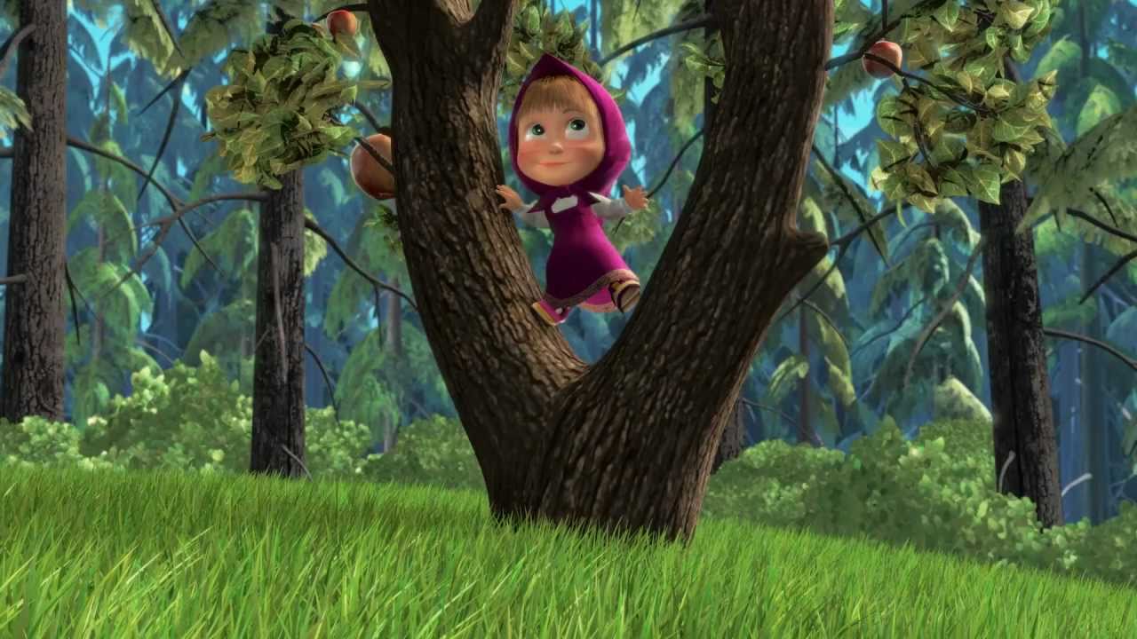 Masha-i-Medved-Pervaya-vstrecha-YAblonya