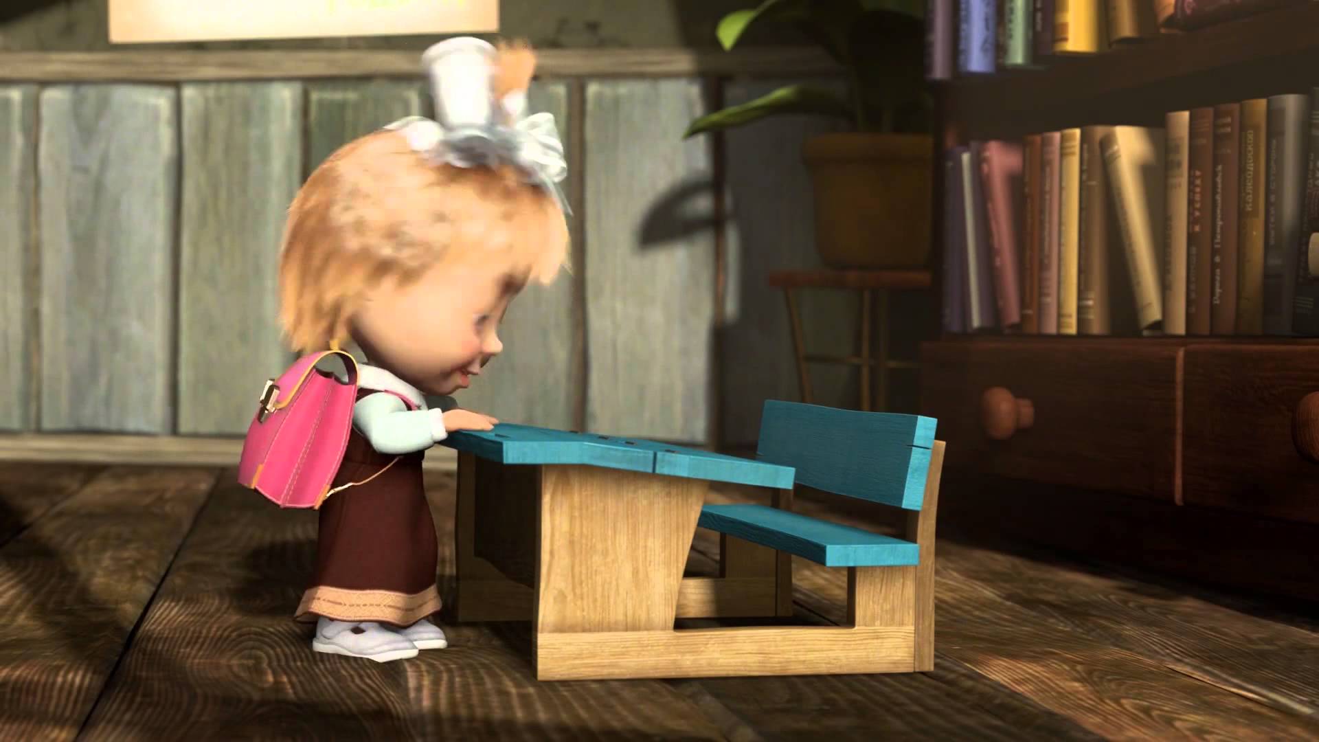 Masha-i-Medved-Pervyj-raz-v-pervyj-klass-S-1-sentyabrya