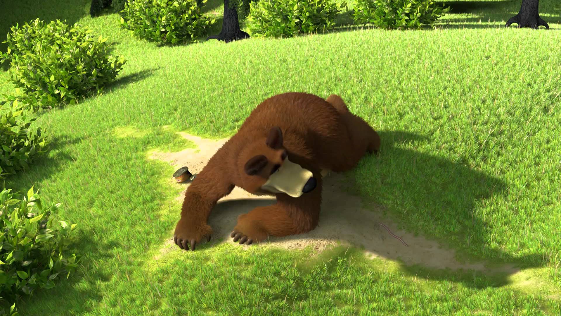 Masha-i-Medved.-Lovis-rybka.-Kakie-zamechatelnye-chervyachki