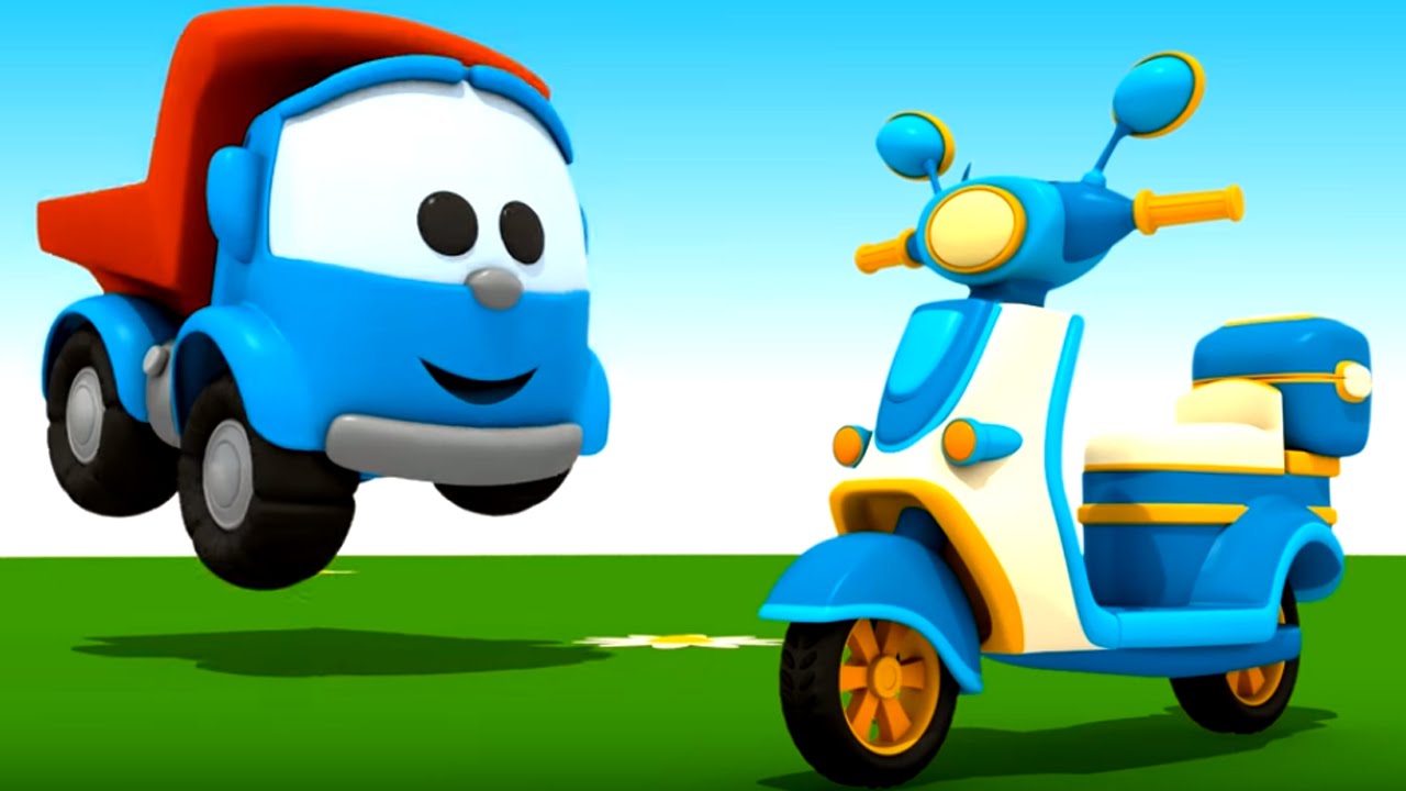 Multfilm-konstruktor-3d-Gruzovichok-Lyova-Malysh-i-Skuter.-Multiki-pro-mashinki