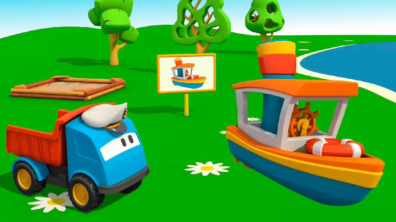 Multfilmy-pro-mashinki-GRUZOVICHOK-LEVA-i-Korablik-multfilm-konstruktor-dlya-malyshej