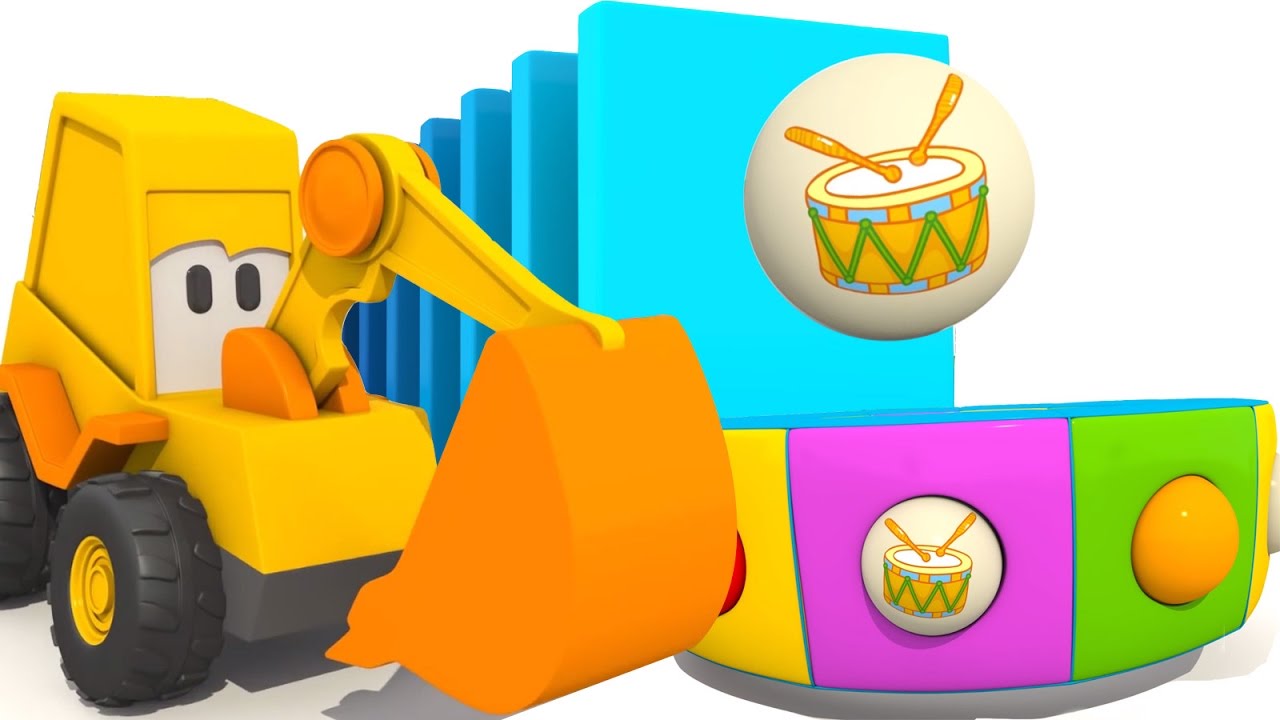 Multik-pro-Ekskavator-Masyu-i-Veseluyu-Karusel-muzykalnye-instrumenty-dlya-detej