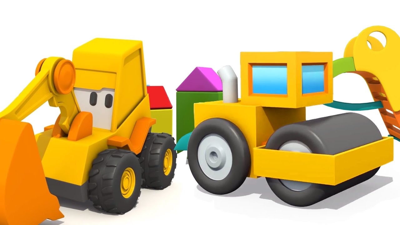 Multik-pro-Ekskavator-Masyu-igry-dlya-detej-yajtso-s-syurprizom-i-Asfaltovyj-Katok