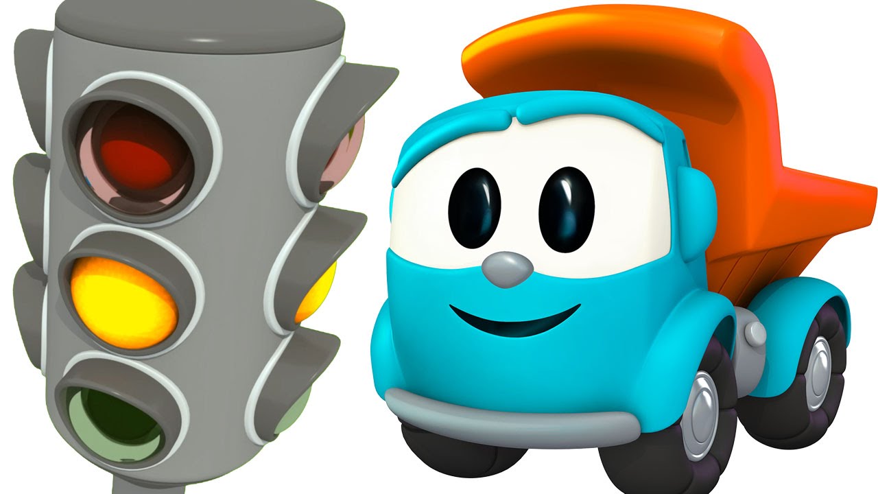 Multik-pro-mashinki.-Malysh-Gruzovichok-Leva-sobiraet-svetofor.-Razvivayushhie-multfilmy
