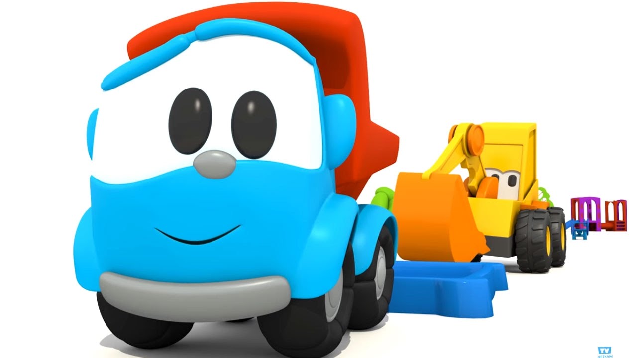 Multiki-pro-mashinki-Ekskavator-Masya-i-Veselaya-karusel.-Sport.-Mashinki-dlya-detej