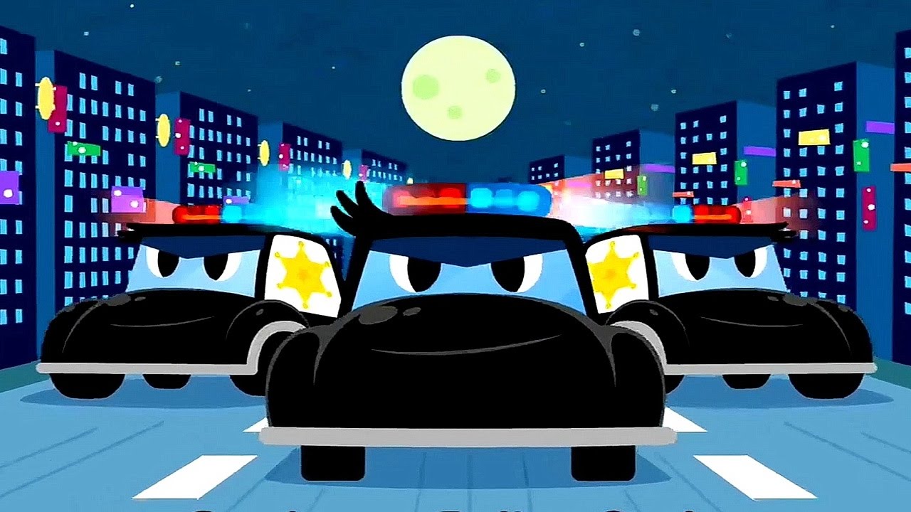 Multiki-pro-mashinki.-Politsejskaya-mashinka-lovit-banditov.-Multfilmy-pro-mashinki