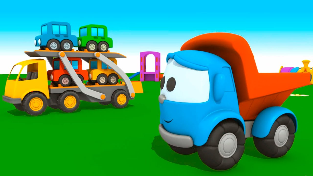 Novyj-3D-multfilm-pro-mashinki.-Gruzovichok-Lyova-malysh-i-AVTOVOZ