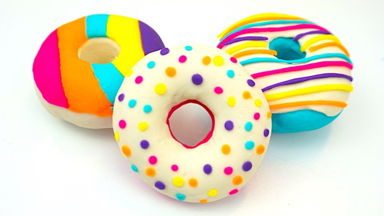 Plastilin-Plei-Do-delaem-ponchiki-iz-Plei-do-Plastilin-dlya-detei-Igrushkin-TV