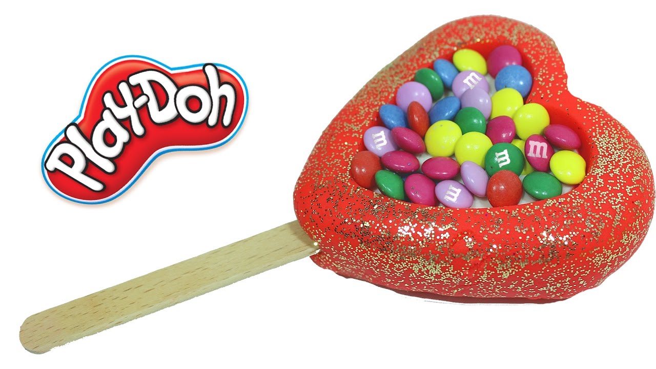 Plastilin-Plej-Do.-Delaem-morozhennoe-iz-plastilina-plej-do-s-konfetami.-Vse-serii-podryad.