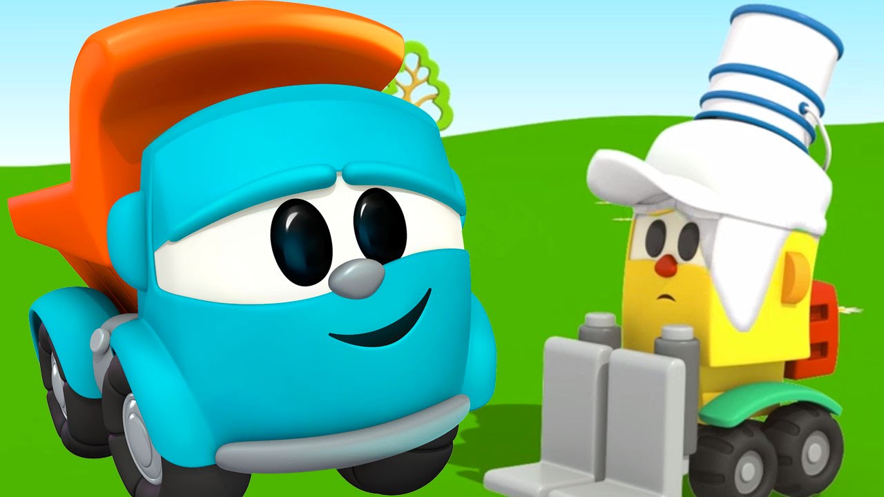 Razvivayushhij-multfilm.-Malysh-Gruzovichok-Leva-raskrashivaet-Gruzika