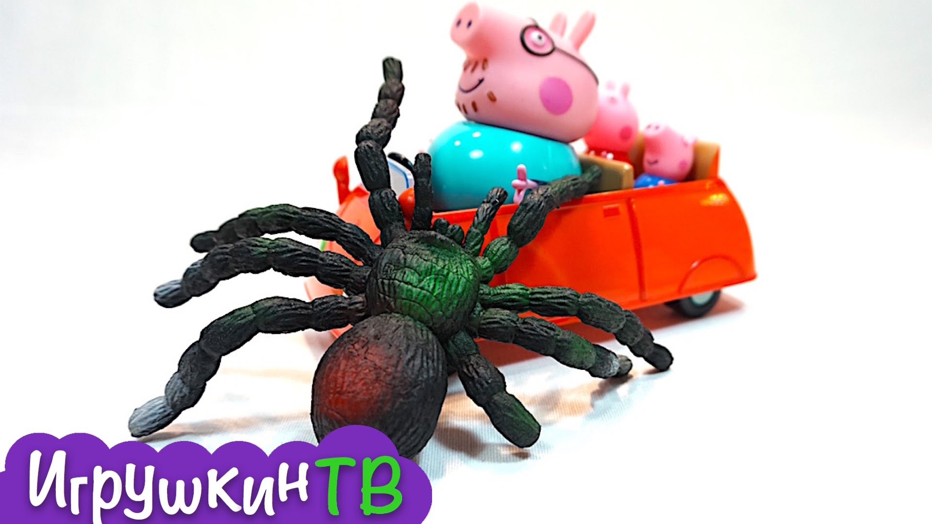 Svinka-Peppa-multik-s-igrushkami.-Peppa-i-Dzhordzh-otpravlyayutsya-s-Papoi-svinom-na-lesnuyu-progulku