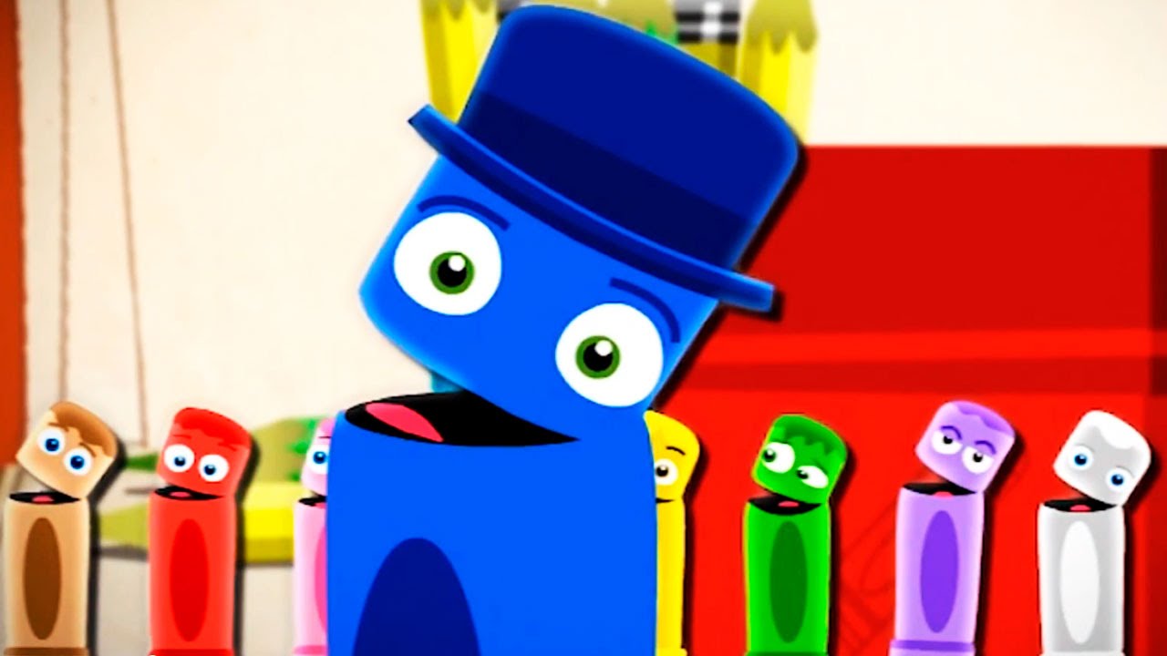 TSveta-dlya-detej-SINIJ-razvivayushhij-multik-raskraska-Malyshi-Karandashi-Uchim-TSveta-BabyfirstTV