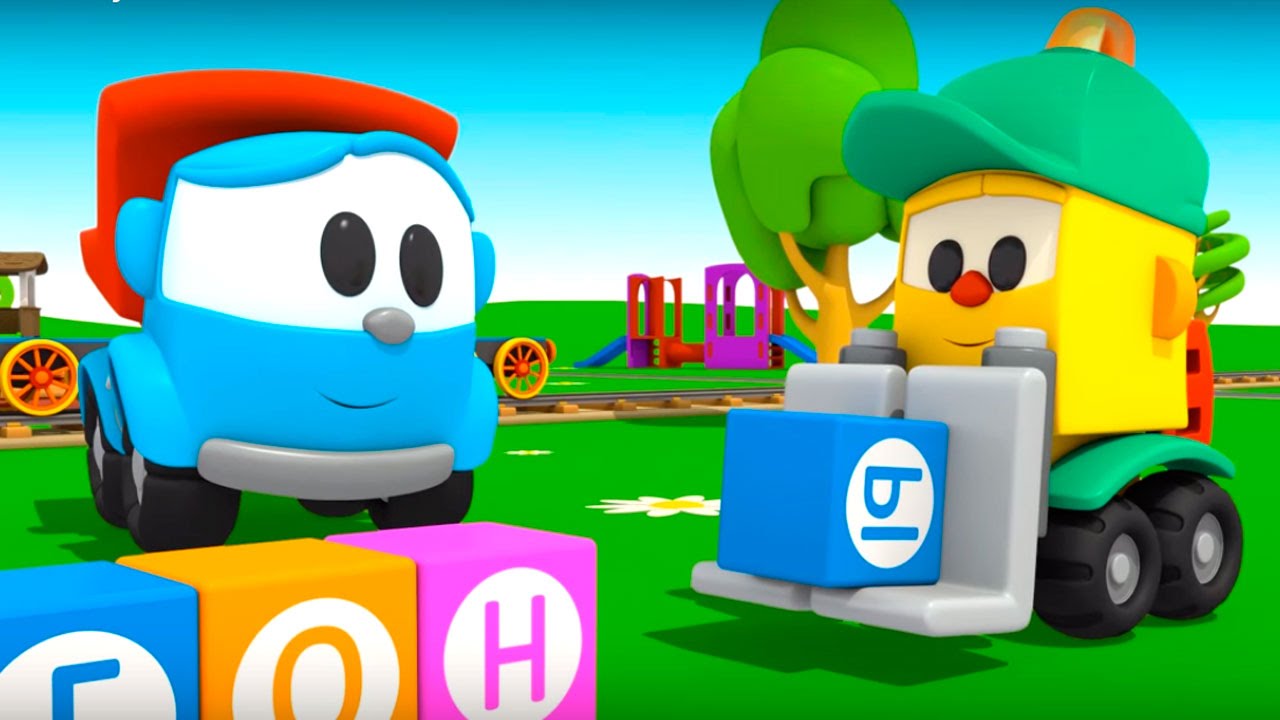 Uchim-bukvy-s-gruzovichkom-Lyovoj.-Uchimsya-chitat.-Vagony.-Multik-dlya-detej-pro-mashinki