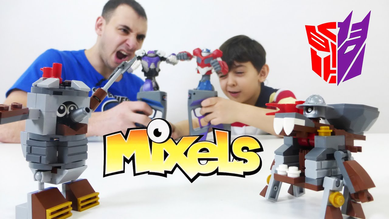 Video-dlya-detej-Papa-Rob-i-YArik.-MIKSELI-2-lego-mixels.-Lego-igry