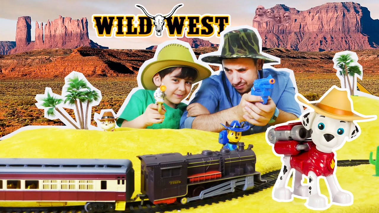 Video-dlya-detej-SHHENYACHIJ-PATRUL-Papa-Rob-i-YArik-Stroitelstvo-zheleznoj-dorogi-Video-igrushki